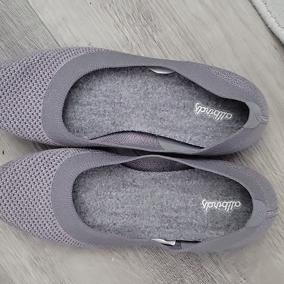 Allbirds Tree Breezers Slip On Knit Ballet Flats Size 10 Mist (Dark Gray Sole) - Picture 1 of 4